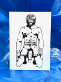 Bill Ward Drum Greeting Card: Wrestler