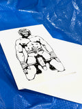 Bill Ward Drum Greeting Card: Wrestler