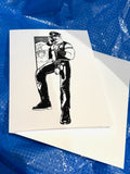 Bill Ward Drum Greeting Card: Hello