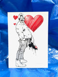 Bill Ward Drum Greeting Card: Tar Dick V-Day