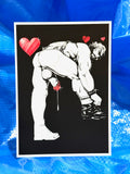 Bill Ward Drum Greeting Card: Bent Over V-Day