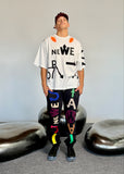 Walter Van Beirendonck WE ARE TEE OVERSIZED WHITE