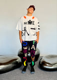Walter Van Beirendonck WE ARE TEE OVERSIZED WHITE
