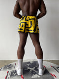 Walter Van Beirendonck Sports Shorts Yellow/ Black SS24
