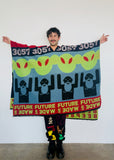 Walter Van Beirendonck Beep Beep Poncho - flame scarlet