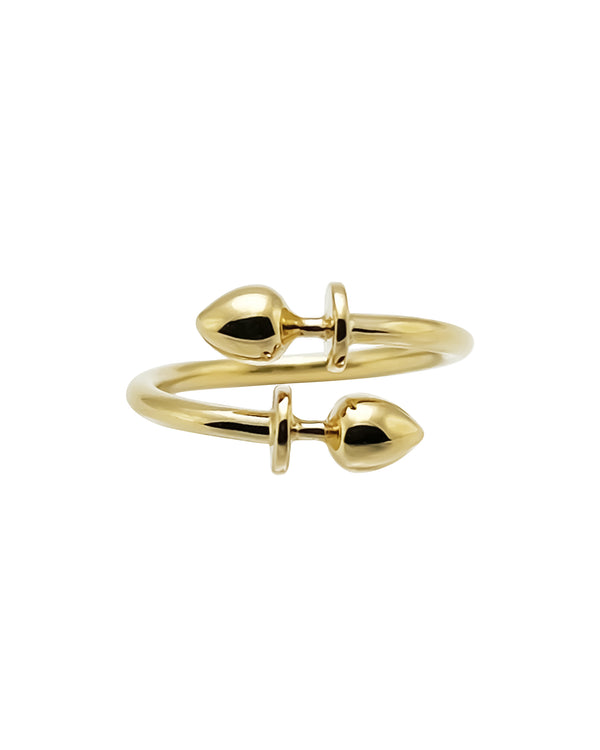 KISKA LAB MINI PLUG GOLD RING