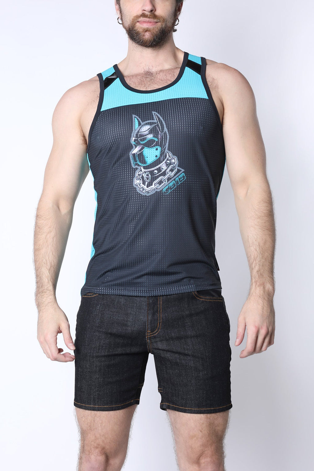 CELLBLOCK 13 Kennel Club DARK PUP Tank Top - Turquoise