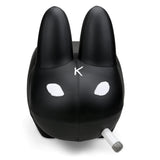 KIDROBOT ART GIANT LEATHER SMORKIN' LABBIT STOOL BY FRANK KOZIK - BLACK EDITION