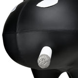 KIDROBOT ART GIANT LEATHER SMORKIN' LABBIT STOOL BY FRANK KOZIK - BLACK EDITION