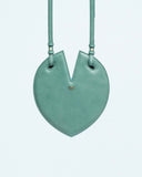 Blue Lotus Bag In Green Leather by Thomas Finney