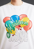 MARTINE ROSE RAGLAN SHRUNKEN T-SHIRT