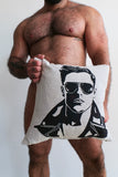 Leather Stud Pillow by Michael DiMartino