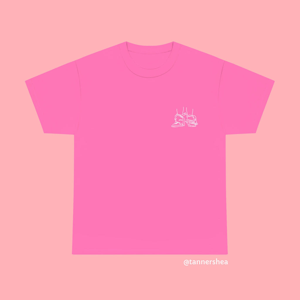 PANTS DOWN TEE PINK BY TANNER SHEA