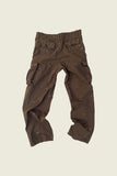 PHIPPS STAR EMBOIRDERED CARGO PANTS BROWN