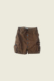 PHIPPS STAR EMBROIDERED CARGO SKIRT BROWN