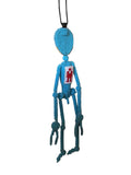 Walter Van Beirendonck Alien Friend + T Necklace in Blue
