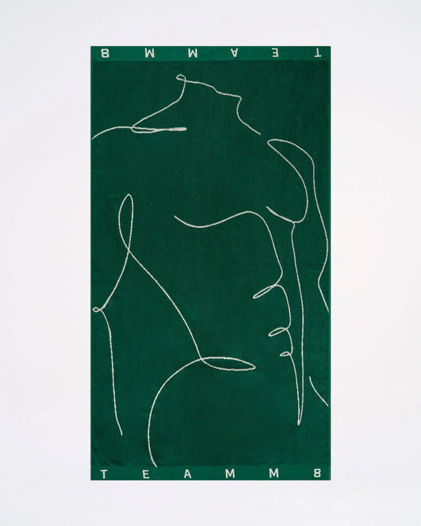 Teamm8 Physique Beach Towel - Emerald