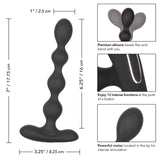 Eclipse Slender Beads Silicone Flexible Rechargeable Anal Beads Probe Waterproof 7in