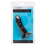 Anal Toys Back End Chubby Suction Cup Base Dildo - Black