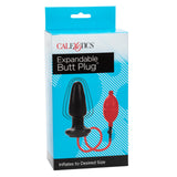 Anal Toys Expandable Butt Plug Black and Red