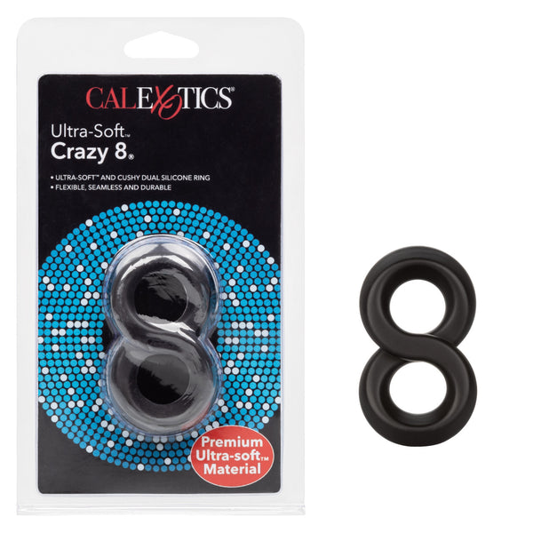 Rings! Ultra-Soft Crazy 8 Dual Silicone Cock Ring