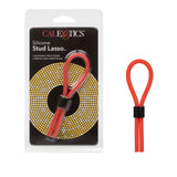 Rings! Silicone Stud Lasso Cock Ring - Red