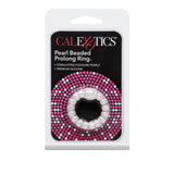 Rings! Pearl Beaded Prolong Silicone Cock Ring - White