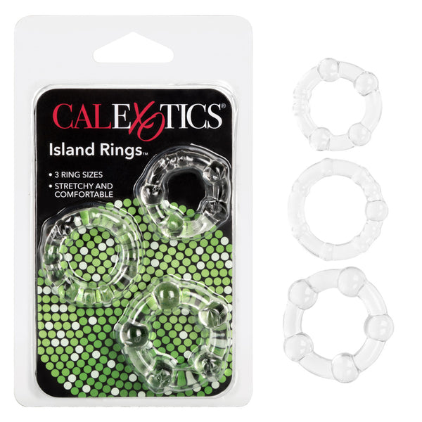 Rings! Island Rings Cock Rings (3 piece set) - Clear