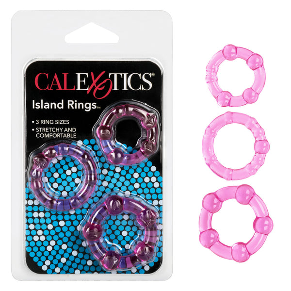 Rings! Island Rings Cock Rings (3 piece set) - Pink