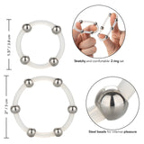 Rings! Steel Beaded Silicone Ring Set (2 per set)