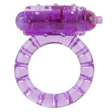 Rings! One Touch Nubby Vibrating Cock Ring - Purple