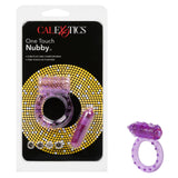 Rings! One Touch Nubby Vibrating Cock Ring - Purple
