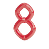 Rings! Crazy 8 Cock Ring - Red