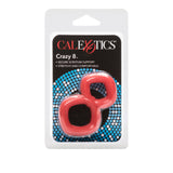 Rings! Crazy 8 Cock Ring - Red
