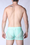 TIMOTEO Sicily Crochet Mesh Short - Turquoise