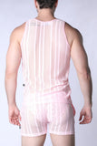 TIMOTEO Sicily Crochet Tank Top - pink