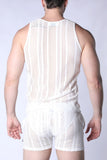 TIMOTEO Sicily Crochet Tank Top - White