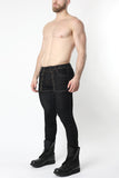 CELLBLOCK 13 SLICK CARPENTER DENIM ZIPPER PANTS - Black