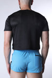 CELLBLOCK 13 Starter Mesh Crop Tee - Blue