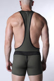 CELLBLOCK 13 Starter Mesh Zipper Singlet - Green