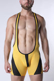 CELLBLOCK 13 Starter Mesh Zipper Singlet - Yellow
