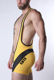 CELLBLOCK 13 Starter Mesh Zipper Singlet - Yellow
