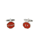 Stop It Cufflinks by David Shrigley x Third Drawer Down