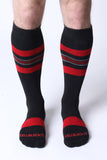 CELLBLOCK 13 Tight End Knee High Shadow Socks - Red