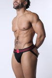 CELLBLOCK 13 Tight End 2" Snap Up Shadow Jockstrap - Red