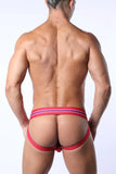 CELLBLOCK 13 Tight End 2" Snap Up Jockstrap Red