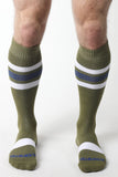 CELLBLOCK 13 Tight End Knee High Socks ARMY
