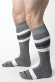 CELLBLOCK 13 Tight End Knee High Socks Gray