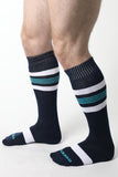CELLBLOCK 13 Tight End Knee High Socks NAVY