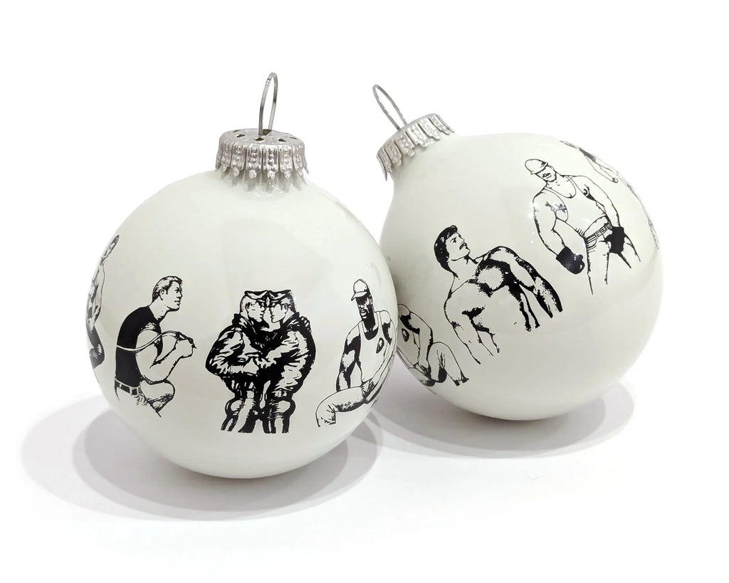 Tom of Finland Rubber Stamp Christmas Bauble